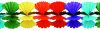 Girlande regenbogenfarbig Kreuz 4m