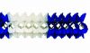 Girlande blau/weiss 4m