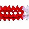 Girlande rot/weiss 4m