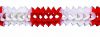 Girlande rot/weiss 4m
