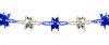 Girlande blau/silber Folie 4m
