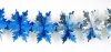 Girlande blau/silber Folie 3.60m