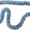 Girlande silber/blau Folie drehbar 2.80m