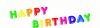 Grusskette Happy Birthday 1.50m