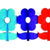 Blumen-Girlande mit Stiel 4m