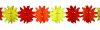 Sonnen-Girlande gelb/orange/rot 4m