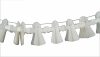 Halloween-Girlande Geist weiss 4m
