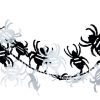 Halloween-Girlande Spinnen 2.70m