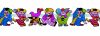 Clown-Girlande 1.75m