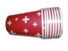 Kartonbecher CH-Kreuz Beutel à 8
