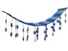Hänger Schneeflocken blau/silber 1.80m