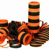 Luftschlangen 6m schwarz/orange Beutel à 3
