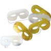 Masken assortiert Hologramm gold/silber Beutel à 6