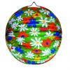 Lampion rund Sommerblumen grün 33cm