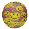 Lampion rund Smiley bunt 33cm