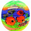 Lampion rund Fisch bunt 33cm