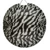 Lampion rund schwarz/weiss 33cm