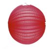 Unilampion rund transparent rot 25cm