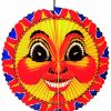 Lampion oval Sonne 30cm
