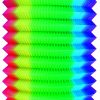 Zuglampion regenbogenfarbig/neon 25cm