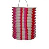 Zuglampion Streifen rot/rosa/weiss 25cm