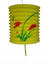 Zuglampion Chinamotiv gelb oval 25cm
