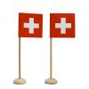 Tischfähnchen Schweiz 5x5 inkl. Sockel Beutel à 10
