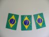 PE-Fahne 24x35 Brasilien Kette 5m 13 Fahnen