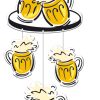 Hängedekoration Bierfest 3-tlg