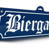Schild Biergarten 3D